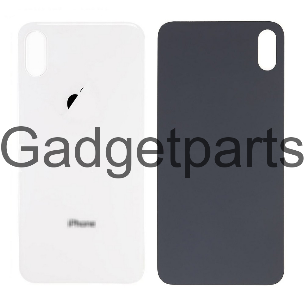Задняя крышка iPhone XS Max Серебряная, Белая (Silver, White)