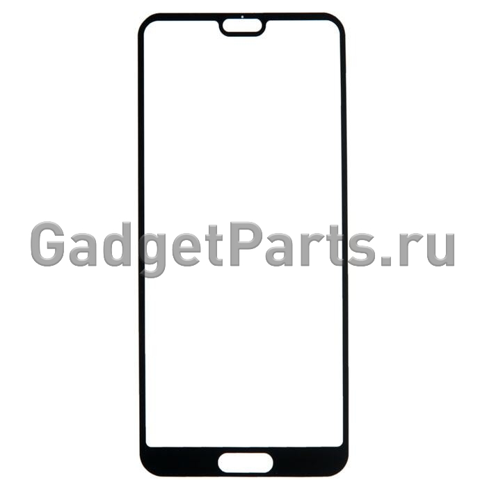 Защитное противоударное стекло 3D Huawei P20 Черное (Black)