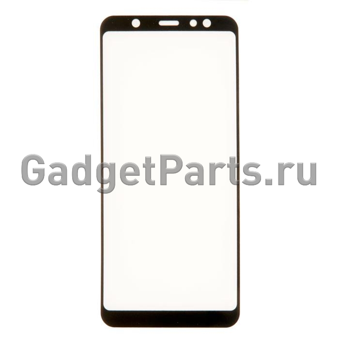 Защитное противоударное стекло 3D Samsung Galaxy J8 2018 Черное (Black)