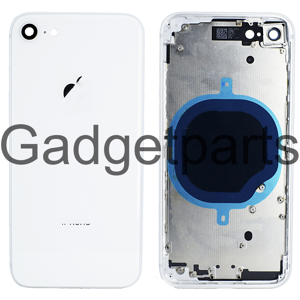 Задняя крышка в сборе iPhone 8 Белая (Silver, White)