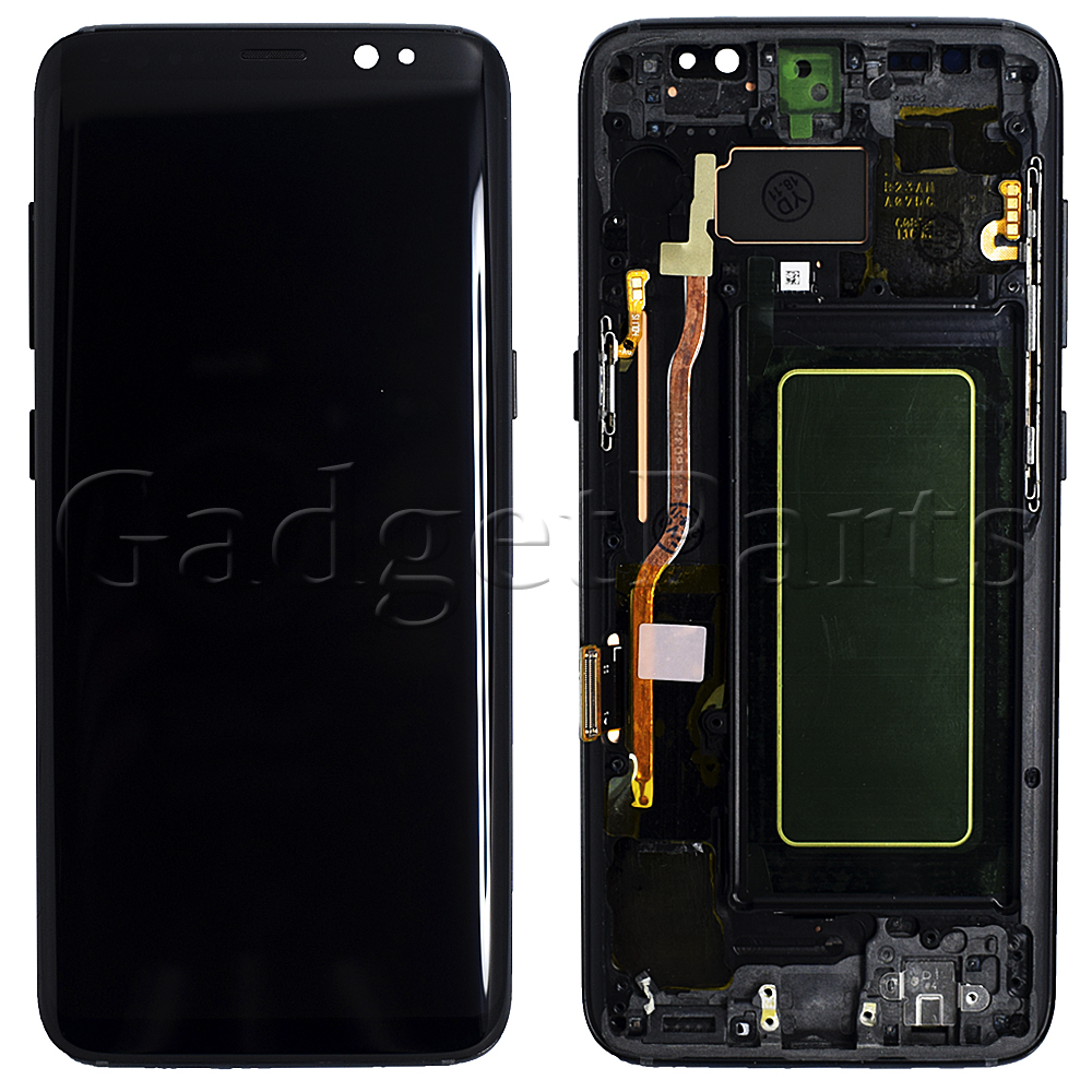 Модуль (дисплей, тачскрин, рамка) Samsung Galaxy S8, G950F Черный (Black) Оригинал