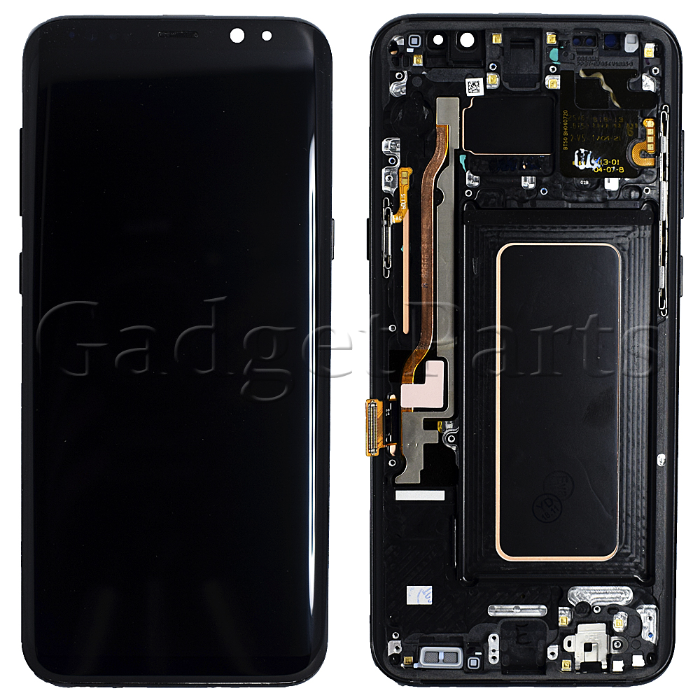 Модуль (дисплей, тачскрин, рамка) Samsung Galaxy S8 Plus, G955F Черный (Black) Оригинал