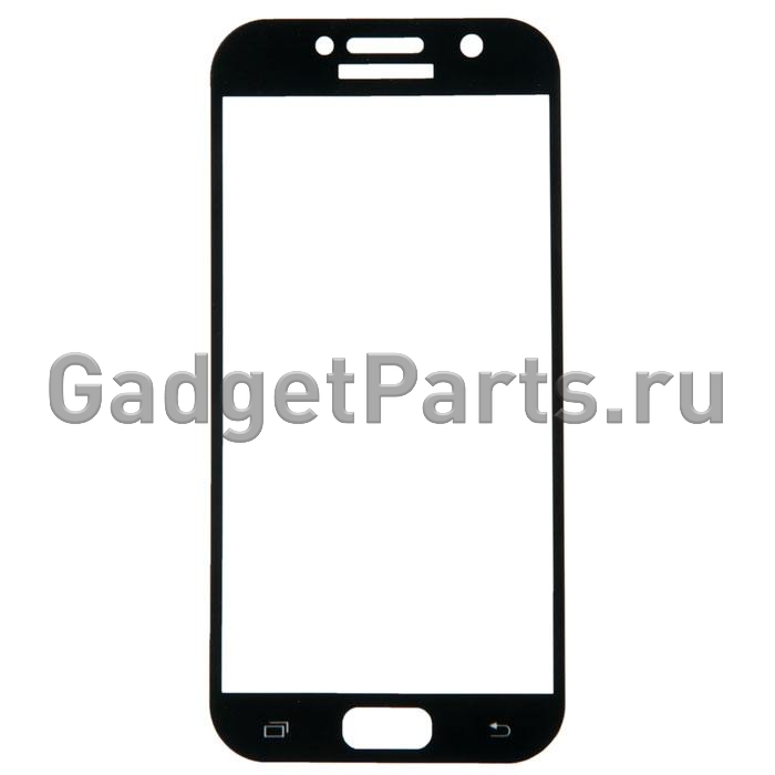 Защитное противоударное стекло 3D Samsung Galaxy A5 2017 Черное (Black)