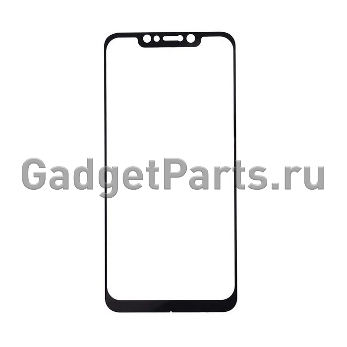 Защитное противоударное стекло 3D Xiaomi Pocophone F1 Черное (Black)