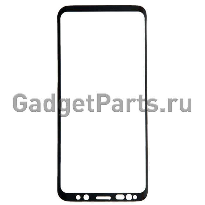 Защитное противоударное стекло 3D Samsung Galaxy S9 Чёрное (Black)