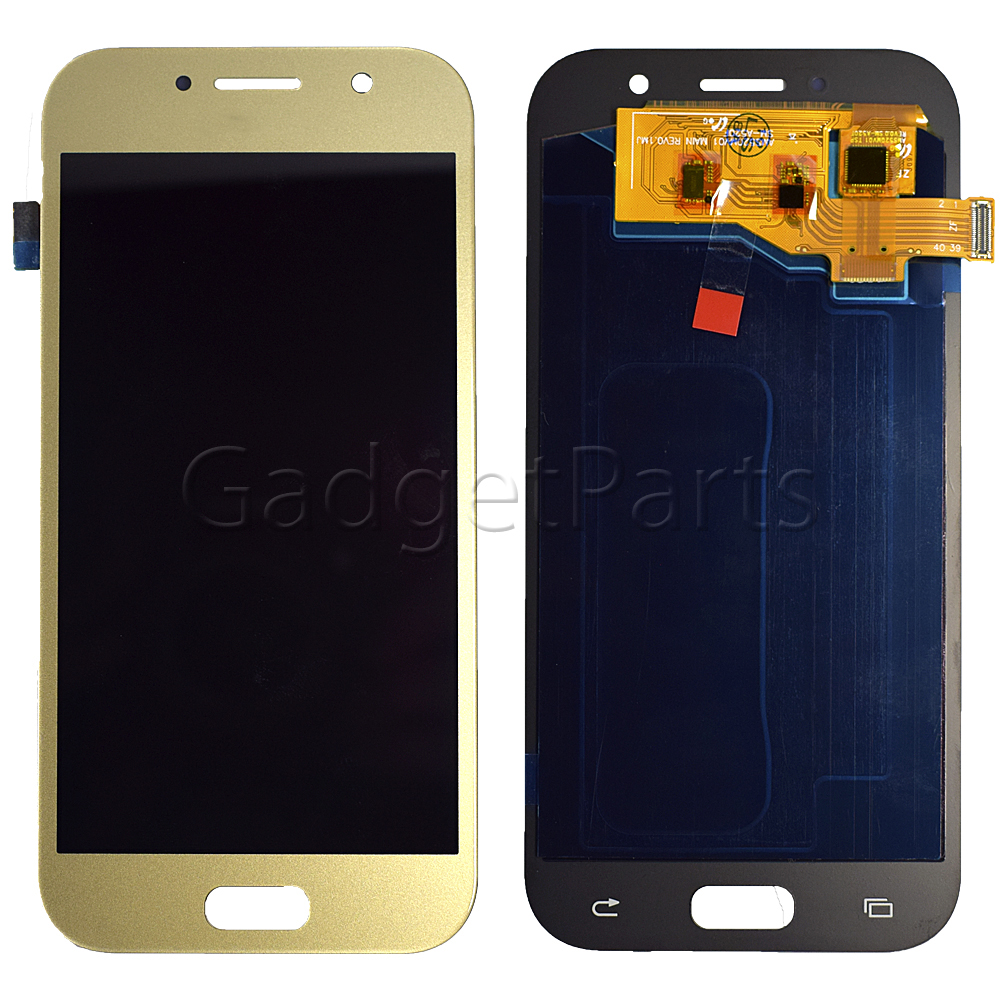 Модуль (дисплей, тачскрин) Samsung Galaxy A5 2017, A520F Золотой (Gold) (OLED)