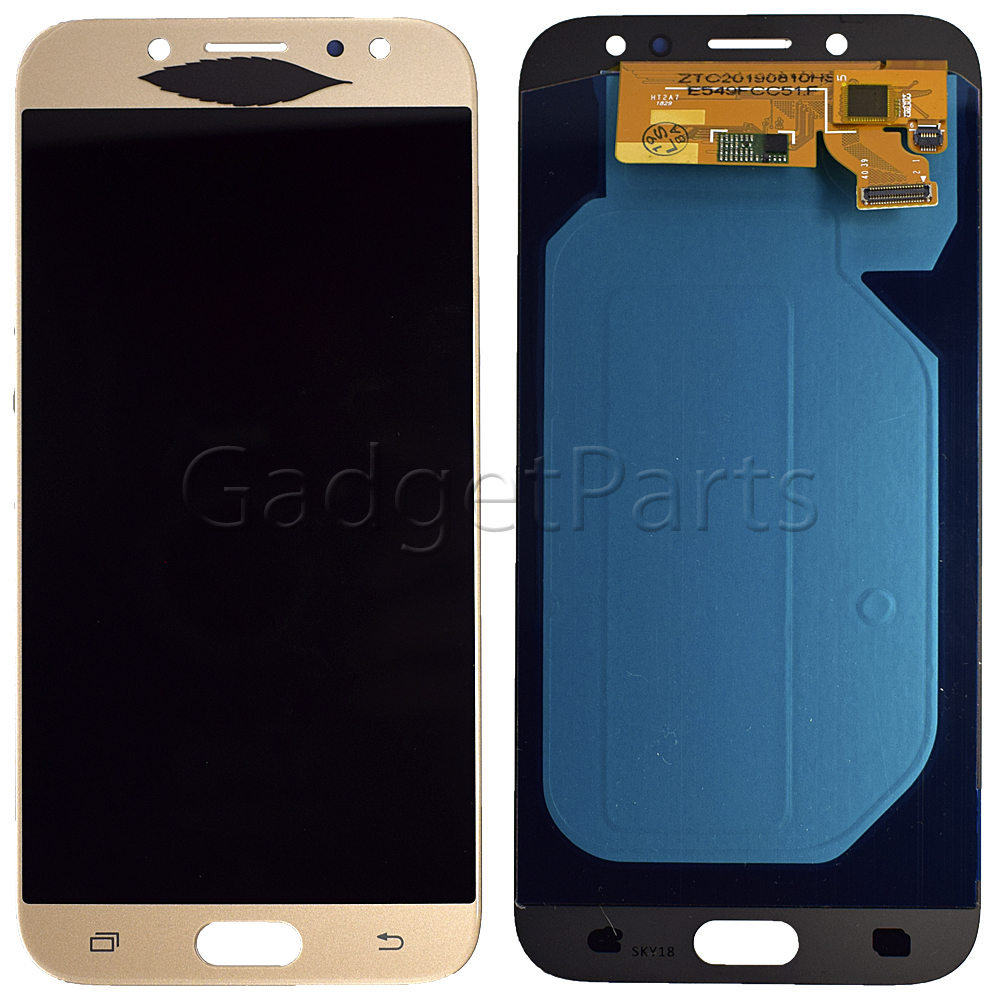 Модуль (дисплей, тачскрин) Samsung Galaxy J7 2017, j730F Золотой (Gold) (OLED)