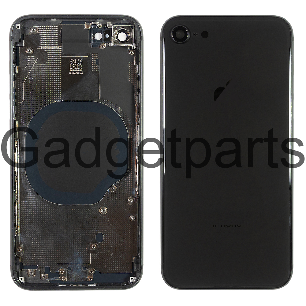 Задняя крышка в сборе iPhone 8 Черная (Space Gray, Black) Оригинал