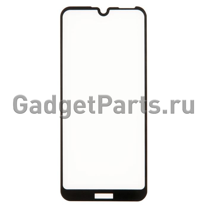 Защитное противоударное стекло 3D Huawei Honor 8A, Y6 2019 Черное (Black)