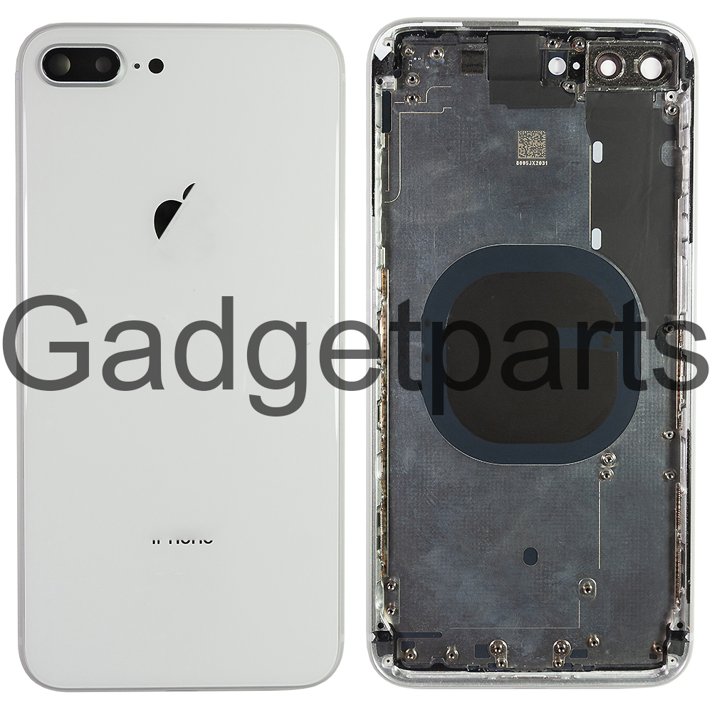 Задняя крышка в сборе iPhone 8 Plus Белая (Silver, White) Оригинал