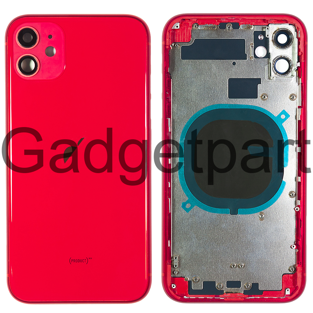 Задняя крышка в сборе iPhone 11 Красная (Red)