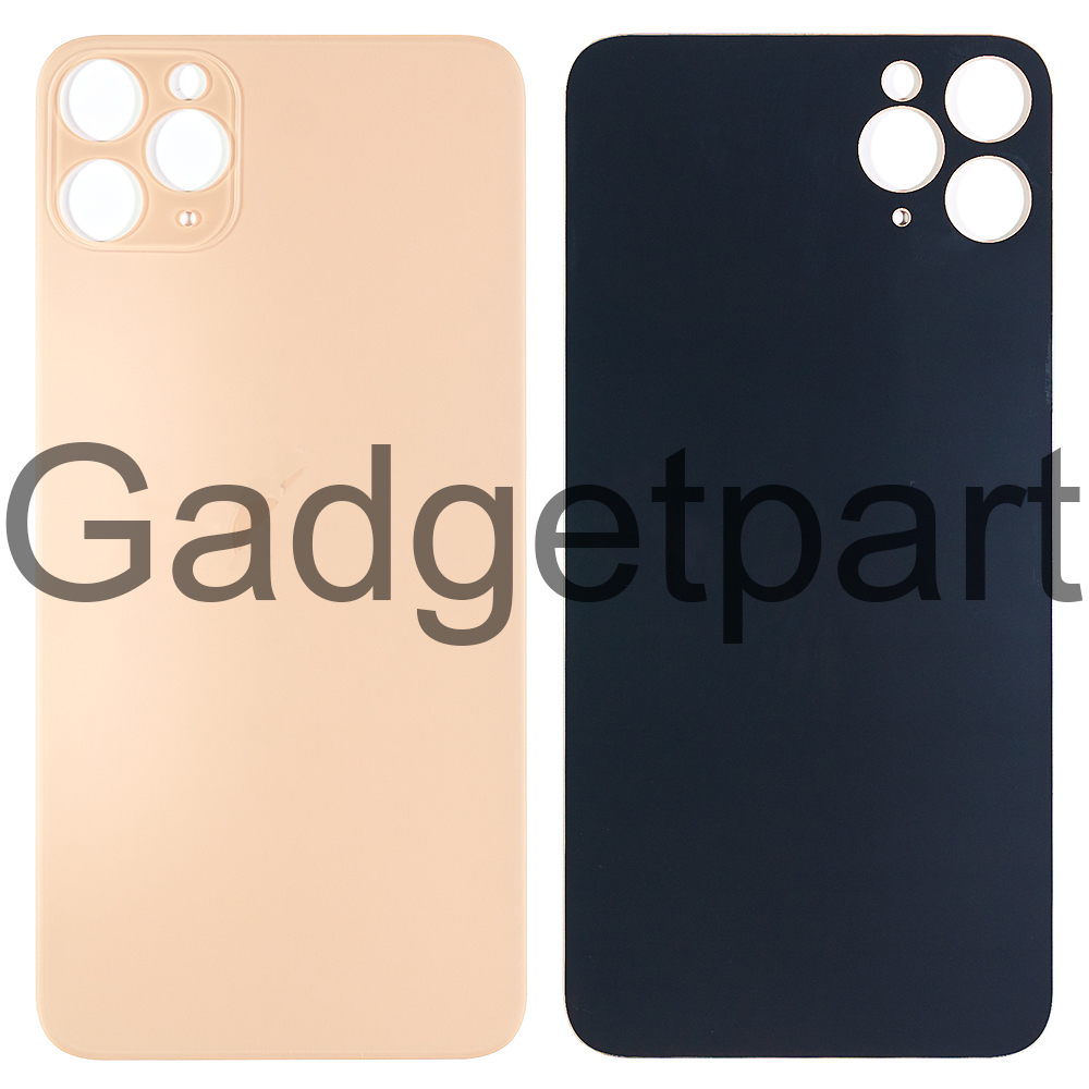 Задняя крышка iPhone 11 Pro Max Золотая (Gold) Оригинал