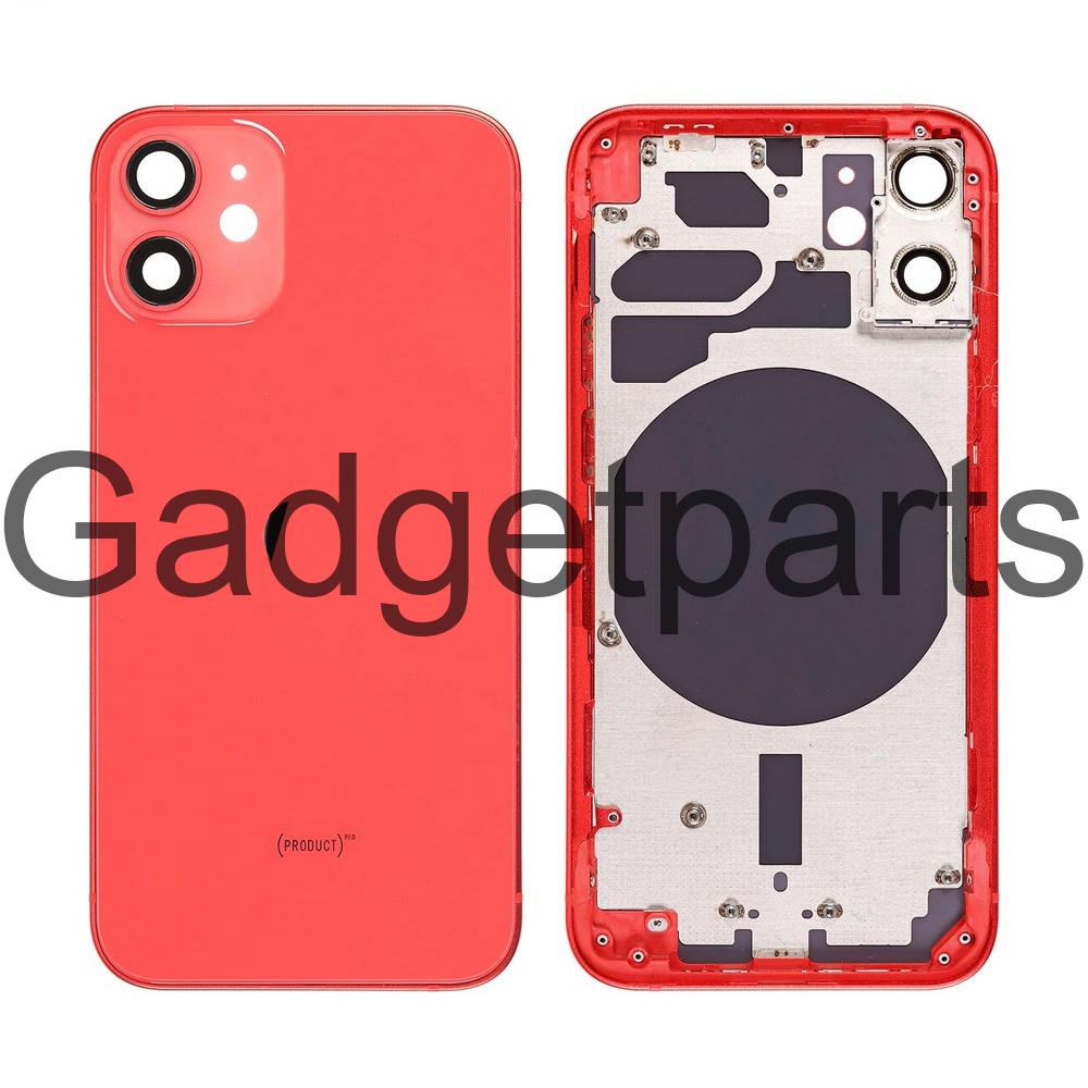 Задняя крышка в сборе iPhone 12 mini Красная (Red)