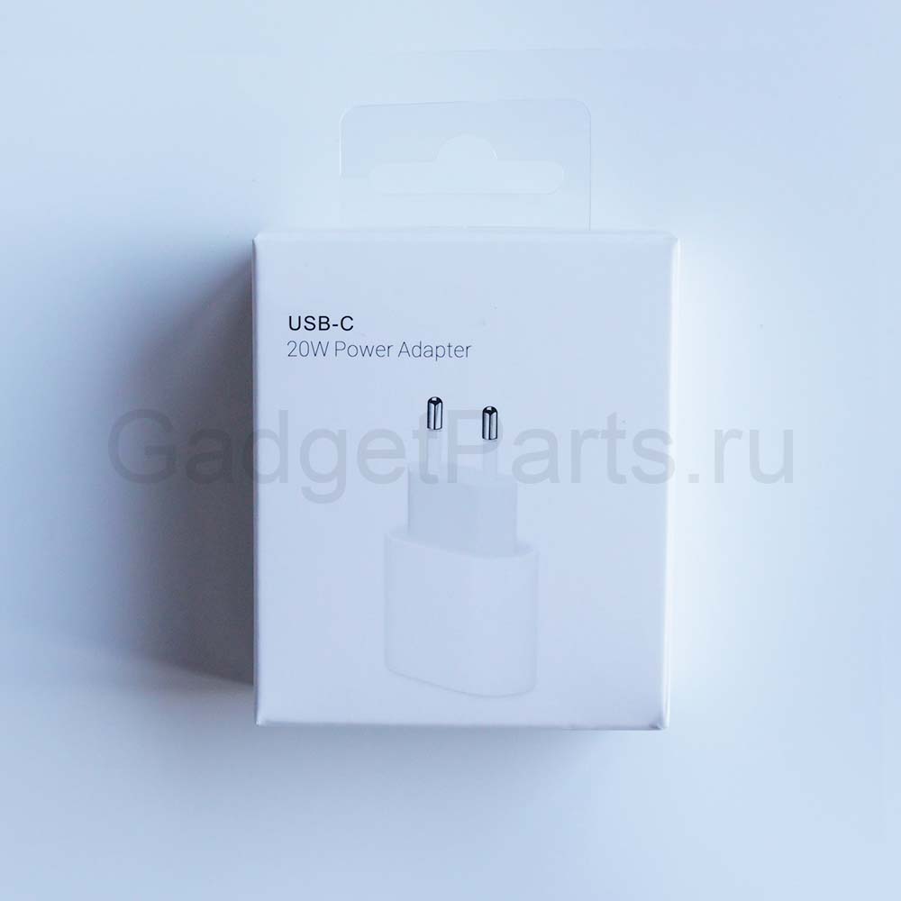 Блок зарядки iPhone, USB Type-C 3A, 20W, Оригинал