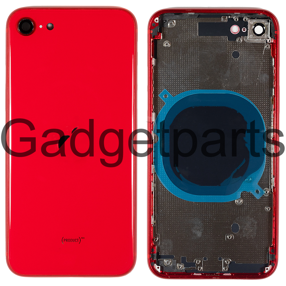 Задняя крышка в сборе iPhone SE (2-го поколения) 2020 Красная (Red)