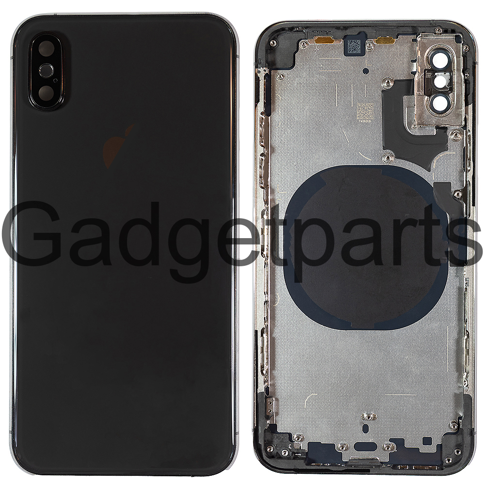 Задняя крышка в сборе iPhone XS Черная (Space Gray, Black) Оригинал