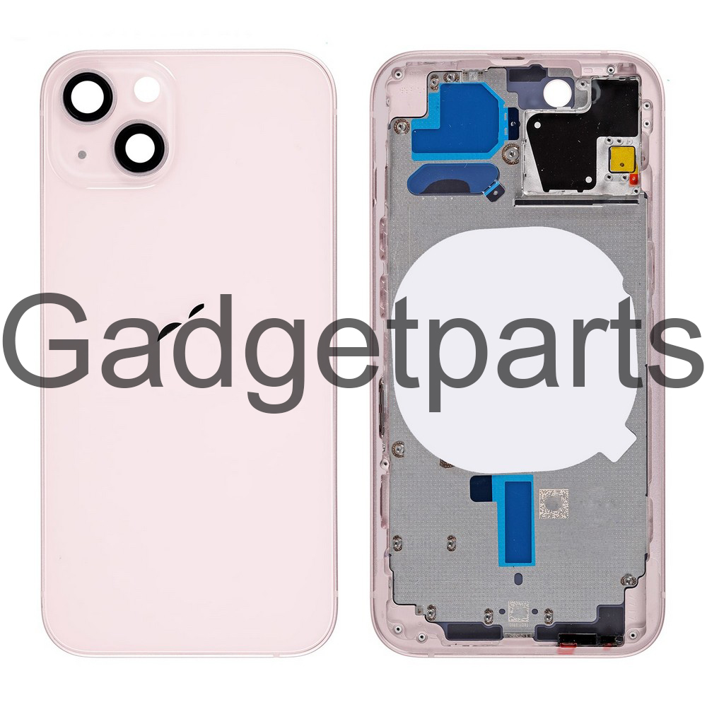 Задняя крышка в сборе iPhone 13 mini Розовая (Pink)