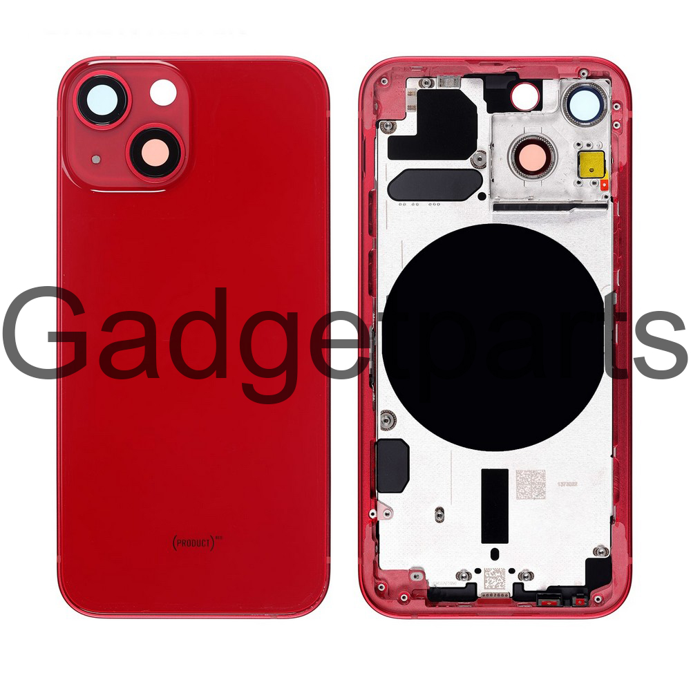 Задняя крышка в сборе iPhone 13 mini Красная (Red)