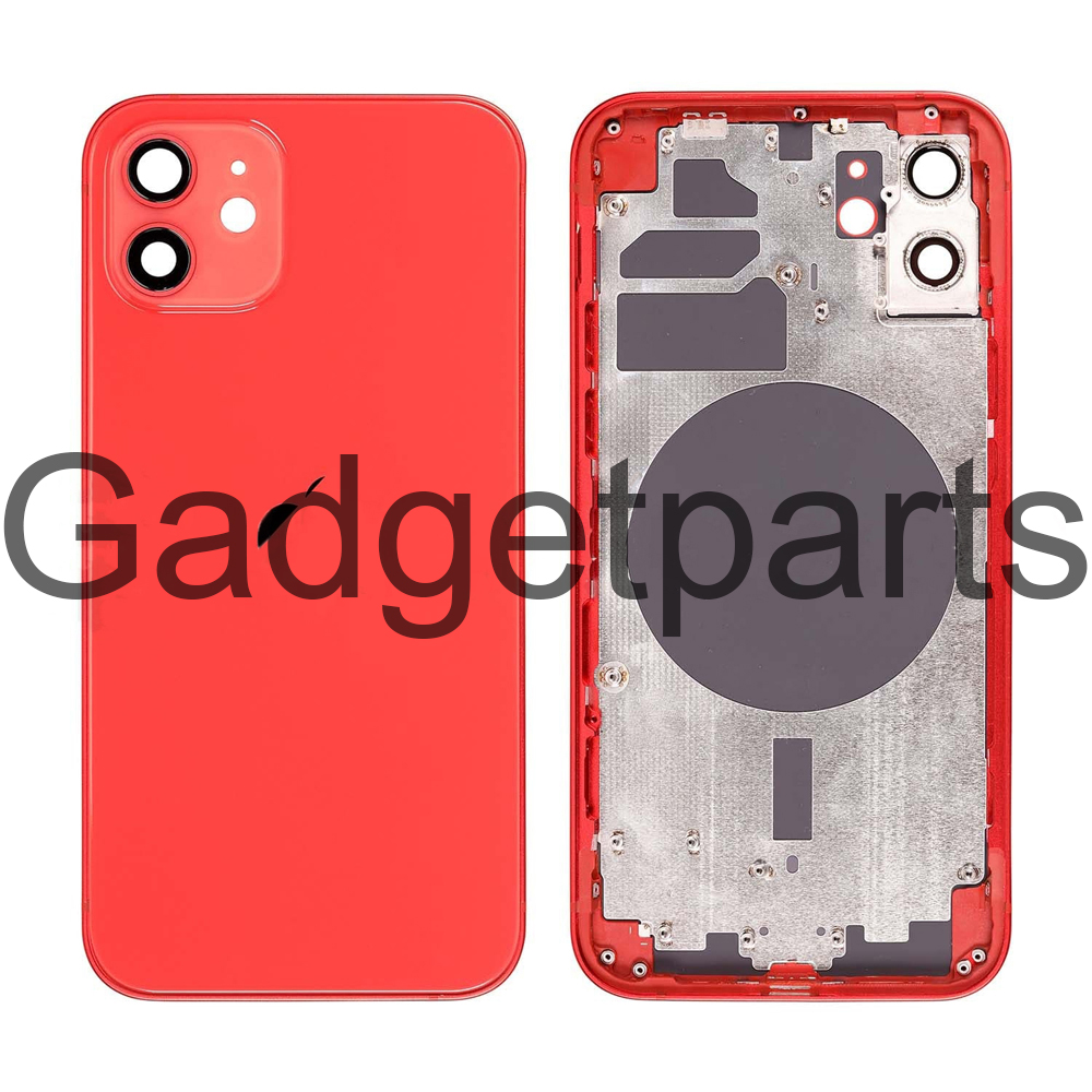 Задняя крышка в сборе iPhone 12 Красная (Red)