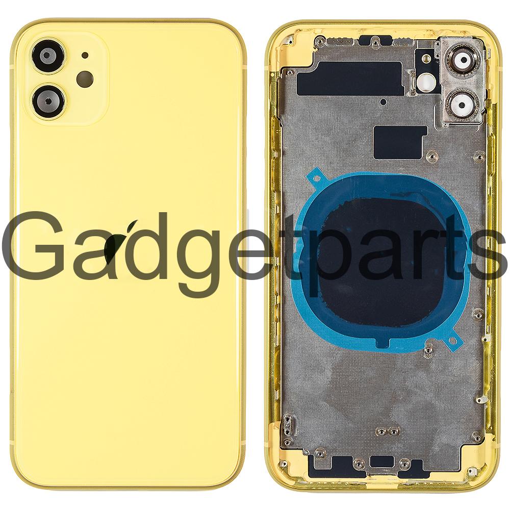 Задняя крышка в сборе iPhone 11 Желтая (Yellow)