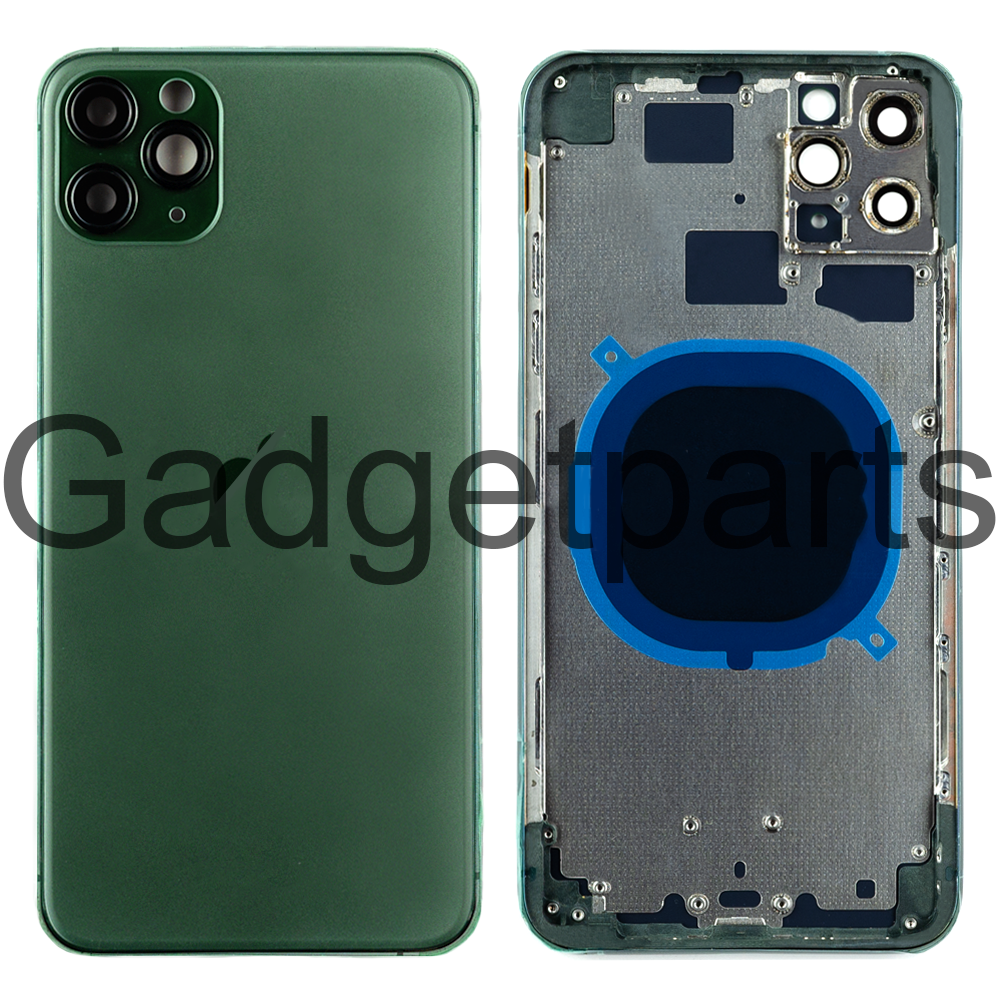 Задняя крышка в сборе iPhone 11 Pro Max Темно-зеленая (Dark Green)
