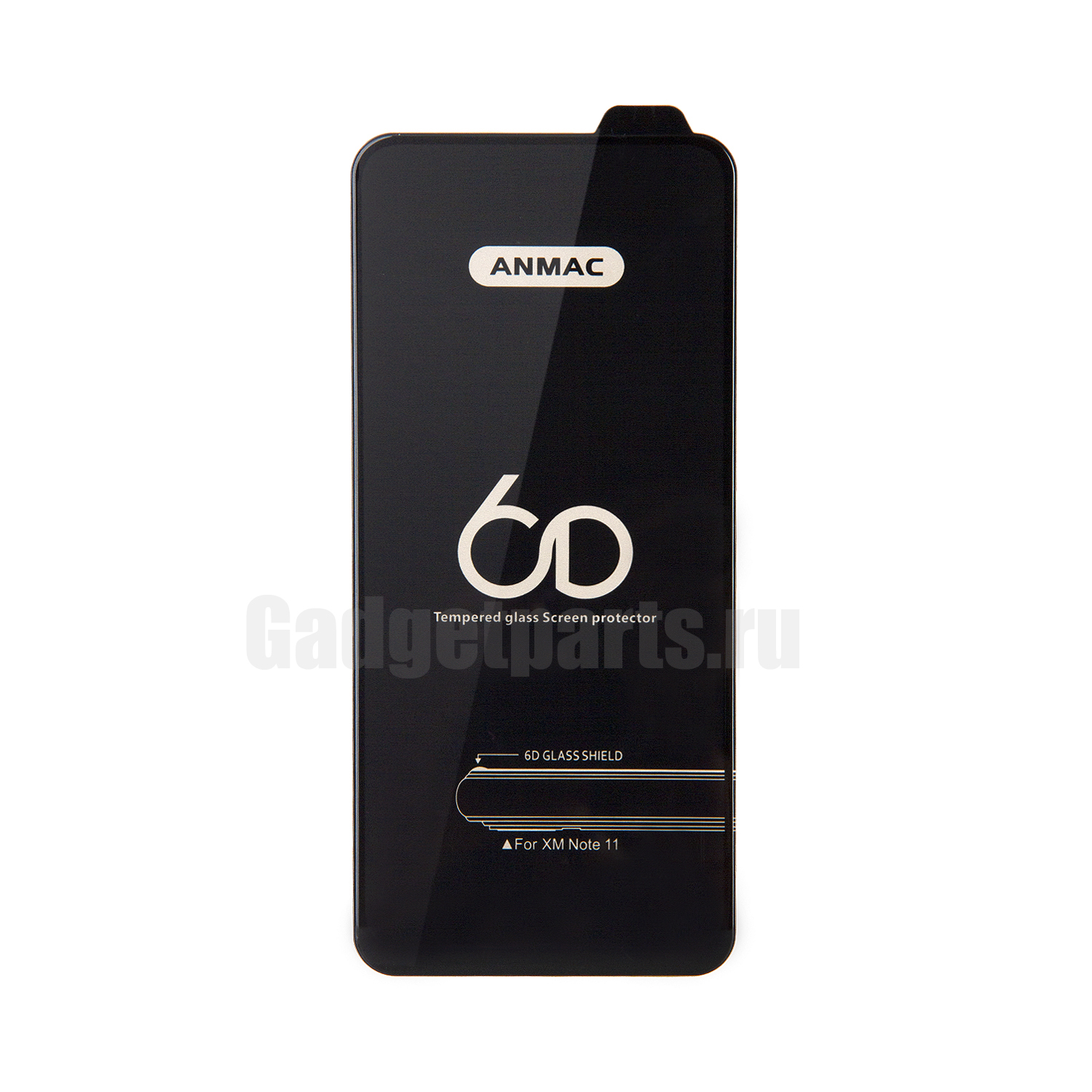 Защитное противоударное стекло 3D Xiaomi Redmi Note 11 Черное (Black)