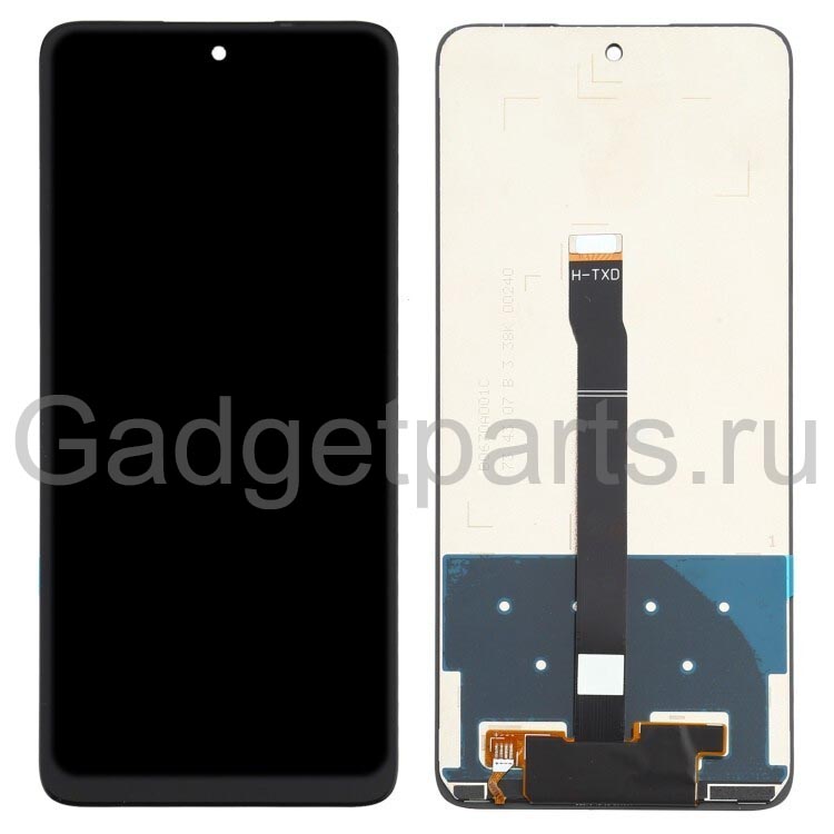 Модуль (дисплей, тачскрин) Huawei P Smart 2021, Y7A, Honor 10X Lite, Enjoy 20SE Черный (Black) Оригинальная матрица